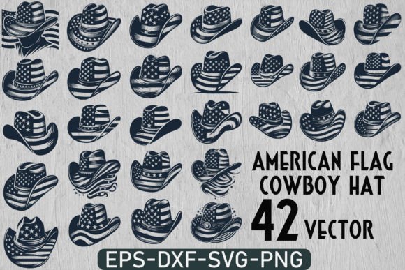 42 Patriotic Cowboy Hats Bundle Svg Review