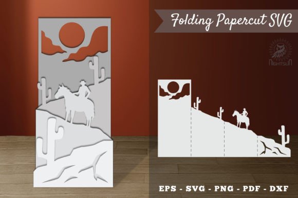 Cowboy Folding Papercut SVG Embroidery Review
