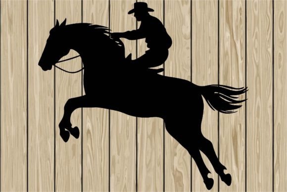 Cowboy Riding a Jumping Horse SVG Review