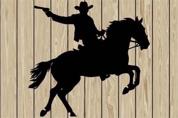 Cowboy Riding Horse Shoots Silhouette Review