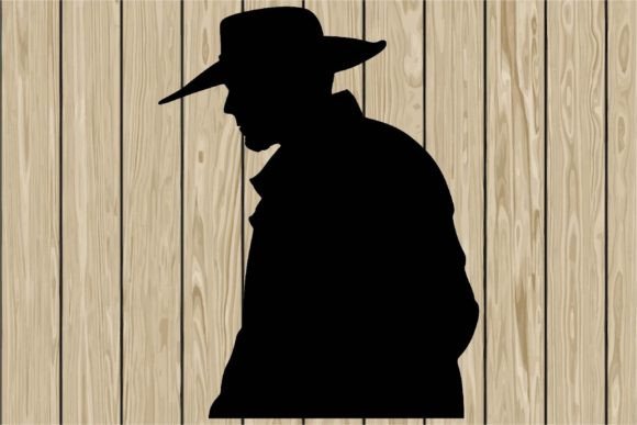 Cowboy Side View Silhouette SVG Review