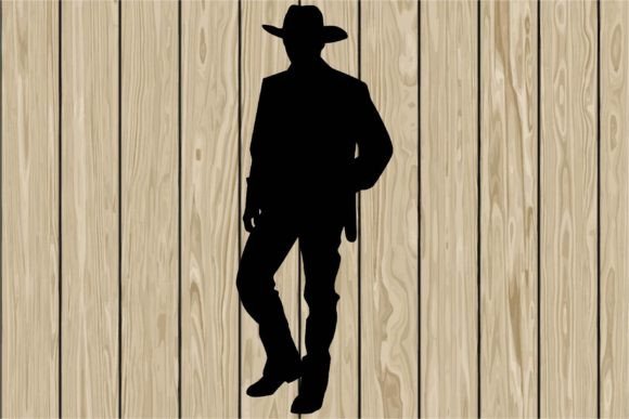 Cowboy Standing Silhouette SVG Review