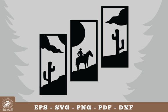 Cowboy with Horse Home Decor SVG Review
