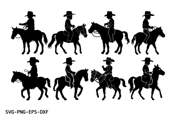 Little Cowboy with Horse Silhouette SVG Review