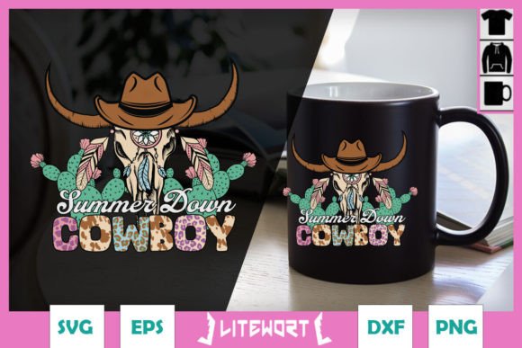 Summer Down Cowboy Boho Skull SVG Review