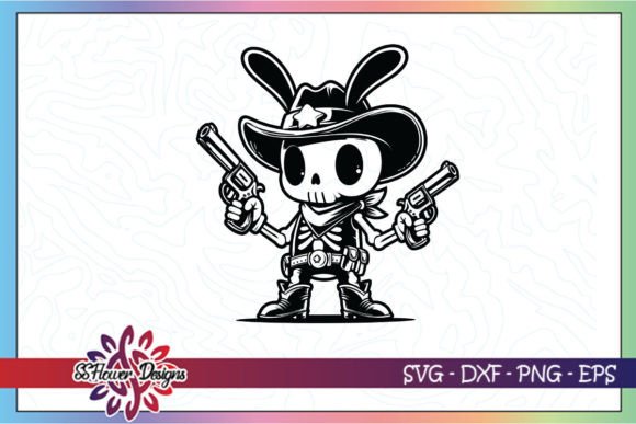 Western Easter Skeleton SVG Clipart 02 Review