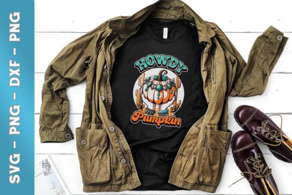 Western Howdy Pumpkin Halloween SVG